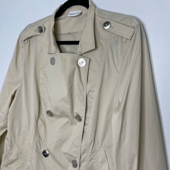 FRANK Walder cream double breasted lightweight jacket - Picture 2 of 8